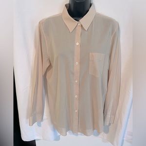 Theory Blush Color Sheer Blouse